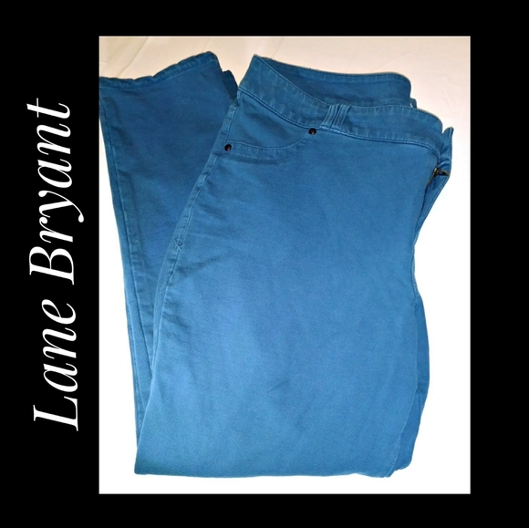 Lane Bryant Teal Blue Jeggings Size 20